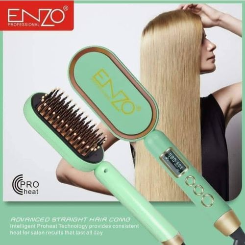 المشط الحراري الجديد  | Brosse Lissante ENZO Electrique Professional En Céramique - Image 2