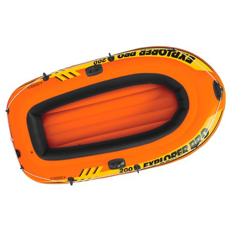 قارب متين قابل للنفخ لشخصين  مع مجادف طويلة INTEX EXPLORER 200 Barque Gonflable avec Une Pompe et 2 Ramesعرض - Image 2