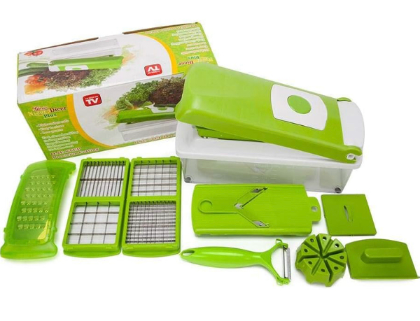 Nicer Dicer Plus Coupe-légumes multifonction – Vert – قطاعة الخضر متعددة الاستعمالات - Image 4