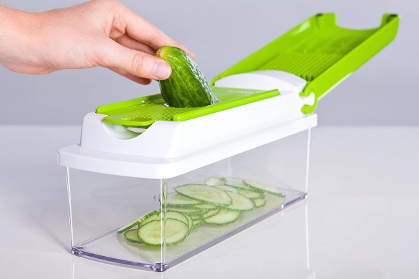 Nicer Dicer Plus Coupe-légumes multifonction – Vert – قطاعة الخضر متعددة الاستعمالات - Image 5
