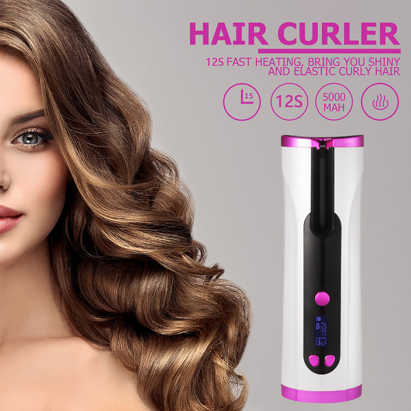 Curling Iron - Fast Heating - Shiny - Elastic Curly Hair - Image 3