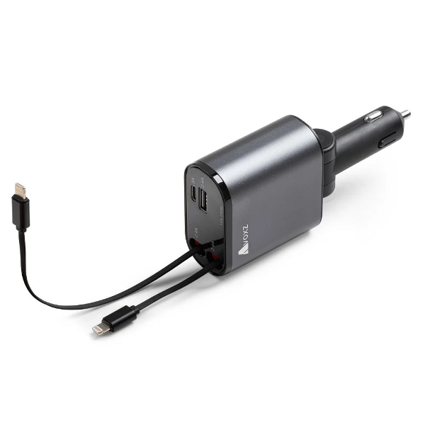 شاحن سيارة سريع 4 في 1 قابل للسحب - Image 5