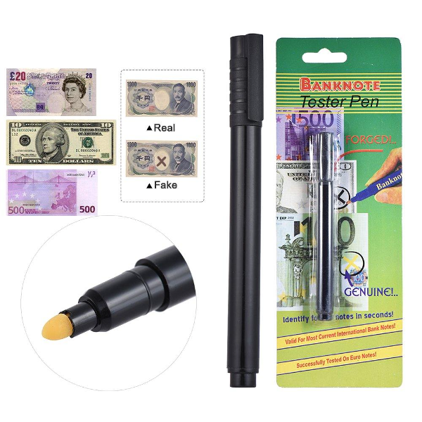 القلم الكاشف للأوراق النقدية المزورة | Tester Pen - Image 1