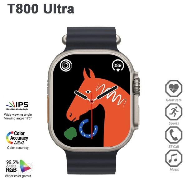 الساعة الذكية T800 Ultra Smart Watch Waterproof - Image 1