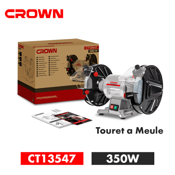 Touret a meule Crown | CT13547 / 350w 200mm - Image 1