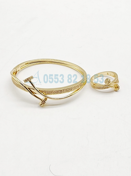 bracelet +bague clou - Image 2