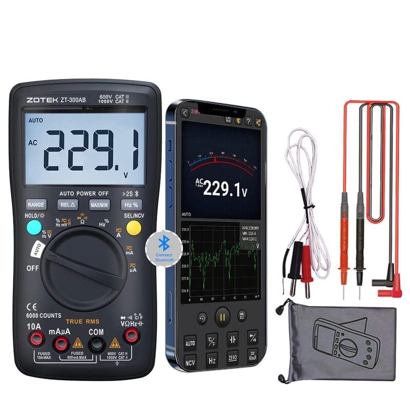 جهاز ZT-300AB بلوتوث متعدد القياسات - Multimétre Intelligent Bluetooth - Image 2