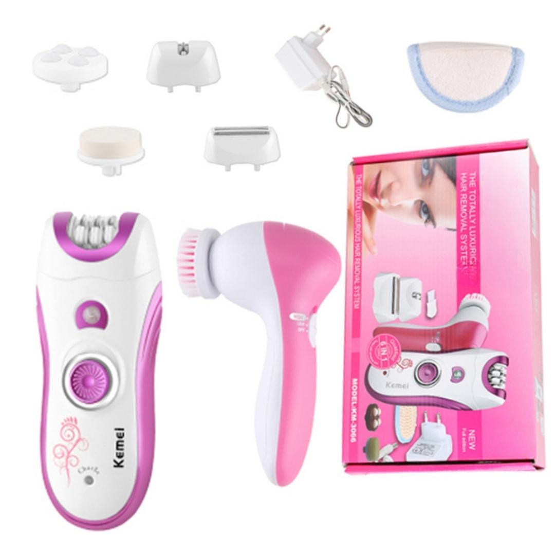Browns Pack Épilateur Rasoir Nettoyant De Visage 6en1 BS-3066 - Image 1