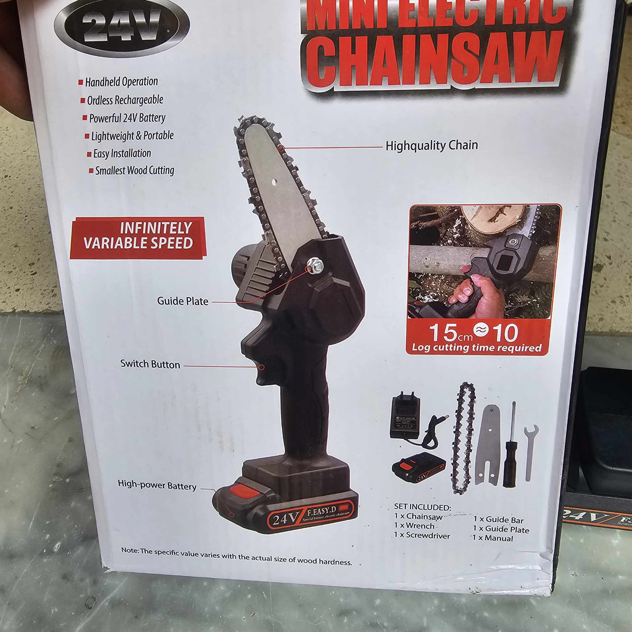 منشار خشب -  chainsaw 24V - Image 1