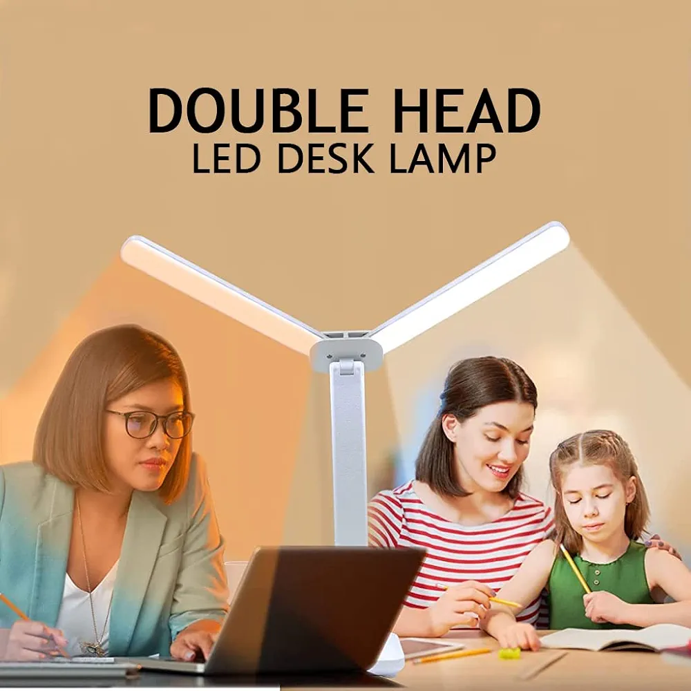 مصباح مكتب 2 LED lampes + حامل الاقلام و الهاتف - Image 4