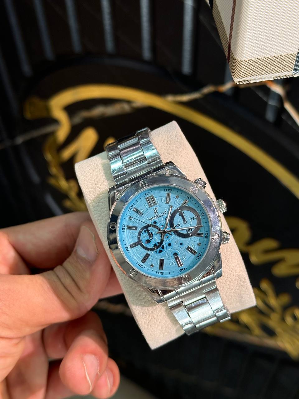 ساعة رجالية كاليتي بزاف شابة Édifice hublot festina  - Image 6