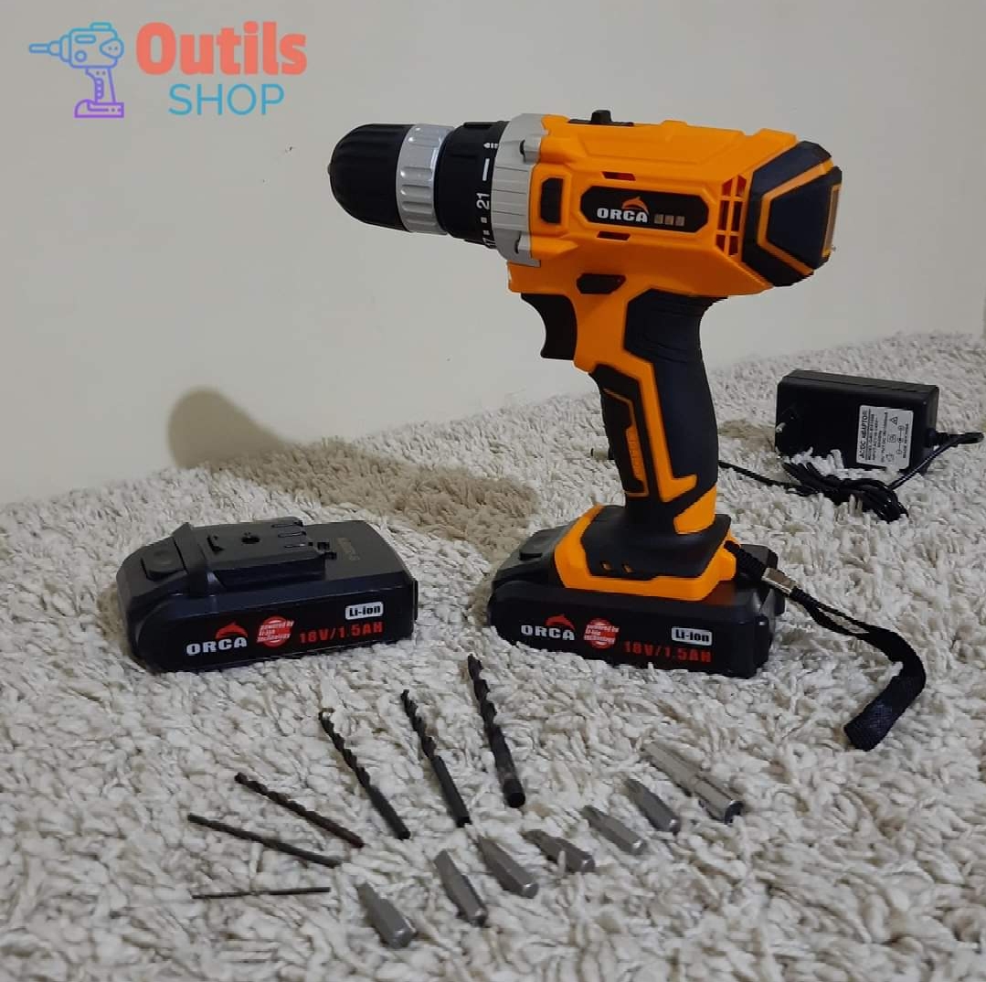 🔩 **Visseuse Perceuse ORCA 18V avec Double Batterie* - Image 1