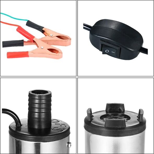 مضخة محرك السيارة لاِستِخلاص النفط و الماء بطريقة فعالة GS OPTIMUS Pompe Pour Voiture Pour Transfert Et Extraction D'eau Et De Huile 12V - Image 2