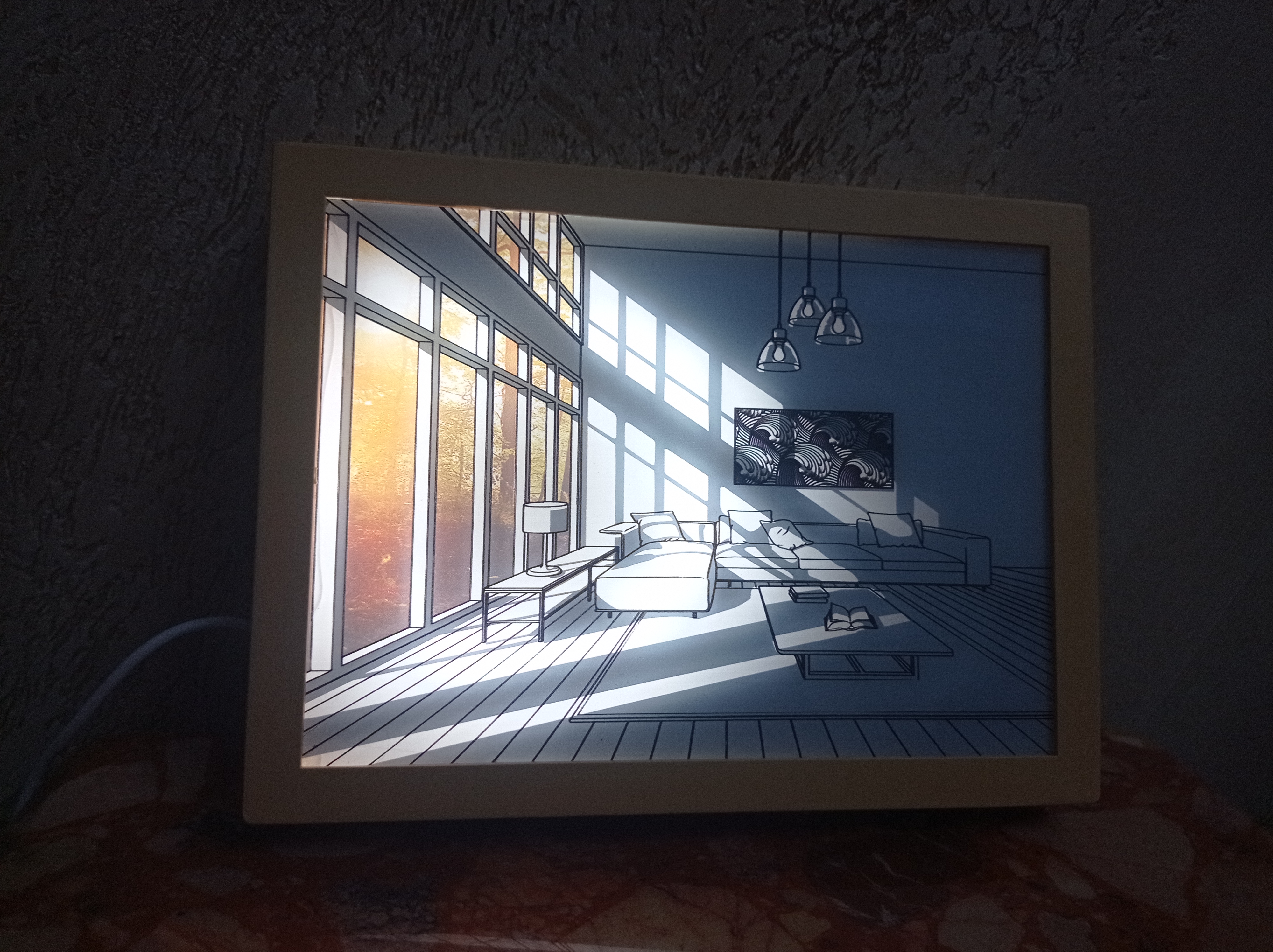 لوحة التزيين ثلاثية الأبعاد cader de décoration 3D - Image 4