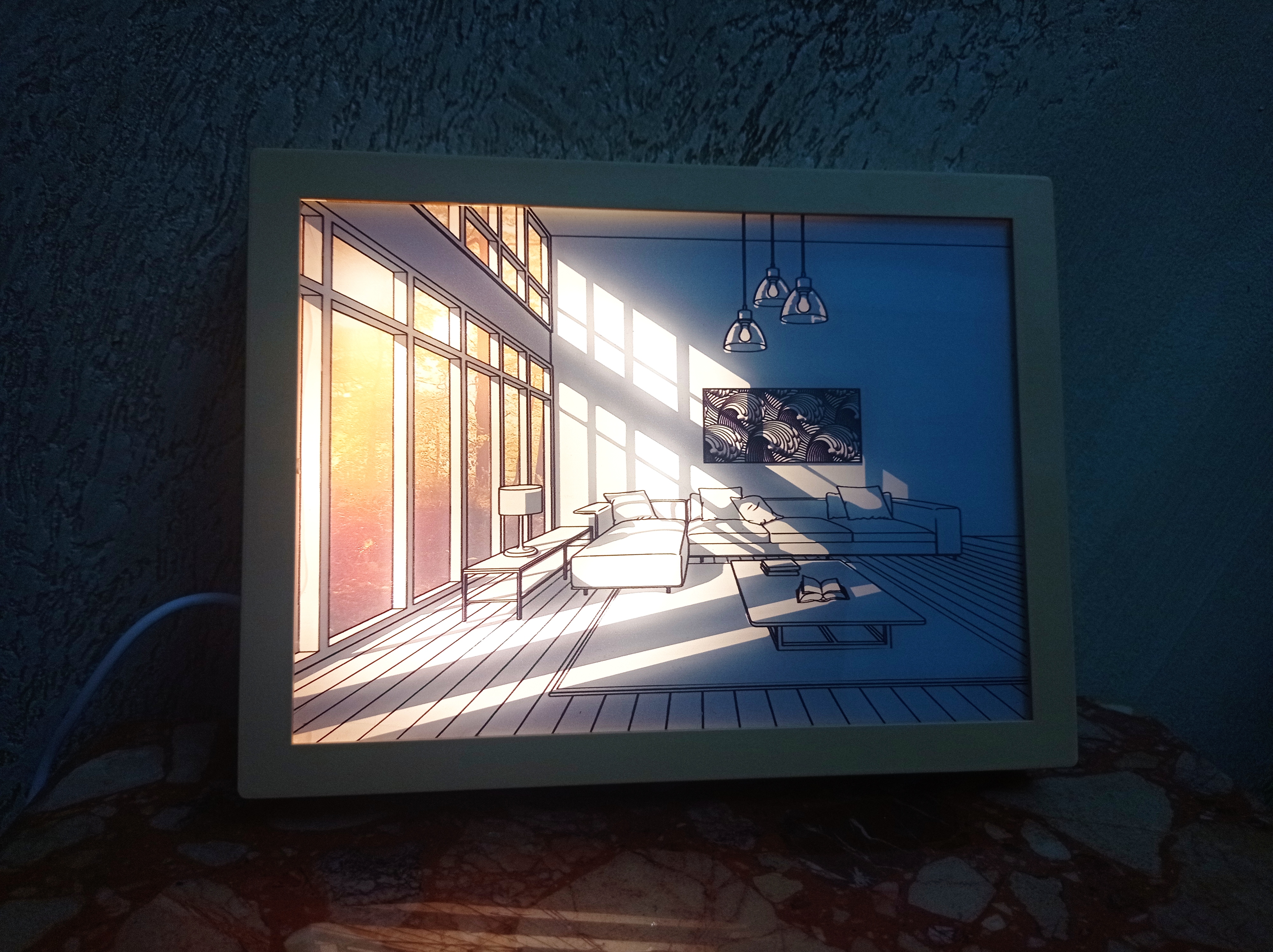 لوحة التزيين ثلاثية الأبعاد cader de décoration 3D - Image 3