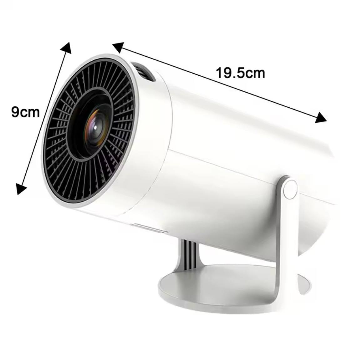 smart projector adriode 4k compatible pc phone xbox ps4 avec baffle - Image 2