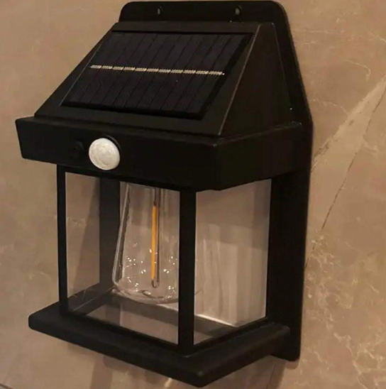Lanterne Vintage Bougie, nouvelle lampe murale à induction solaire - Image 3