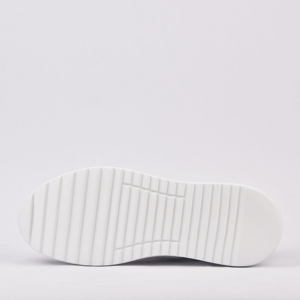 SCARPA UOMO CAMOSCIO - TEX FABRIC GRIGIO - BIANCO - Image 5