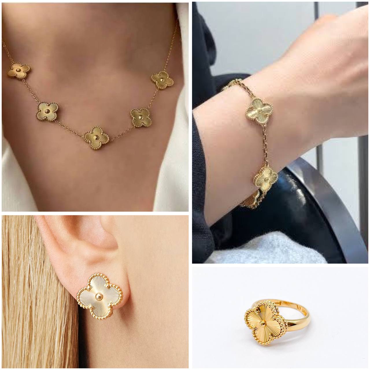 Parure vancleef dore 4 pcs  - Image 1