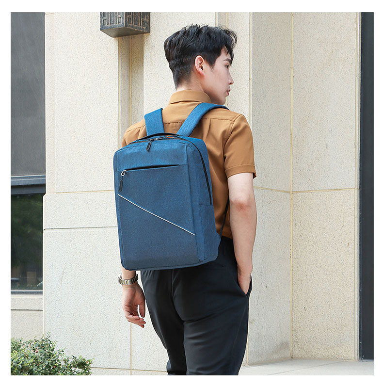 Sac à Dos Multifonctionnel 3Pcs Sortie USB Emplacement PC Portable - Bleu - Image 4