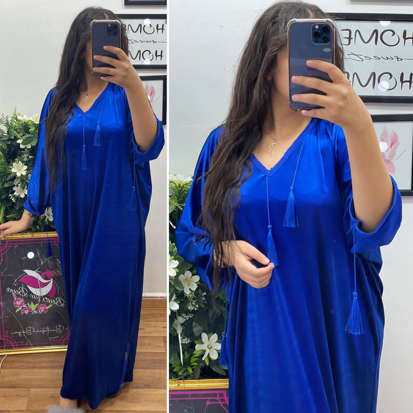🌸 جبة قطرية قماش قظيفة 🩷 - Image 1