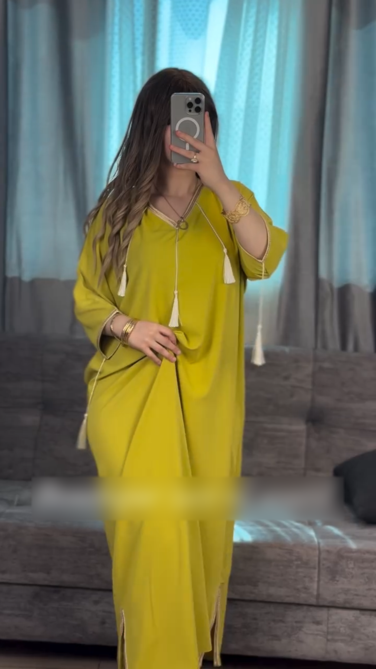 🌸 جبة قطرية قماش قظيفة 🩷 - Image 5