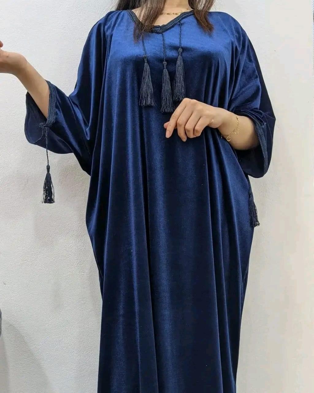 🌸 جبة قطرية قماش قظيفة 🩷 - Image 8