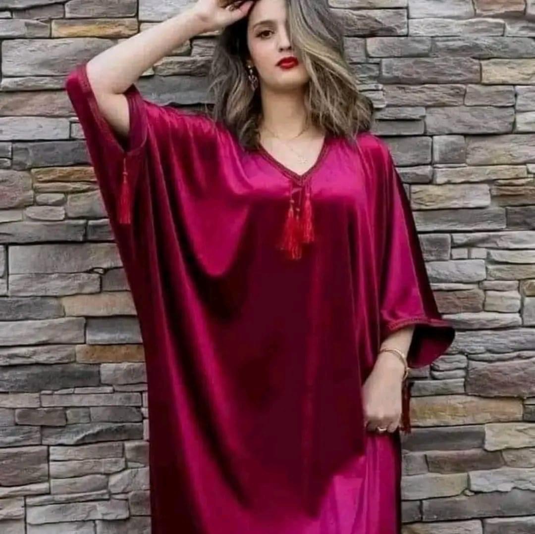 🌸 جبة قطرية قماش قظيفة 🩷 - Image 10