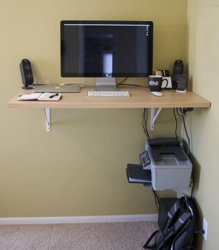 طاولة معلقة قابلة للطي bureau mural pliable - Image 3
