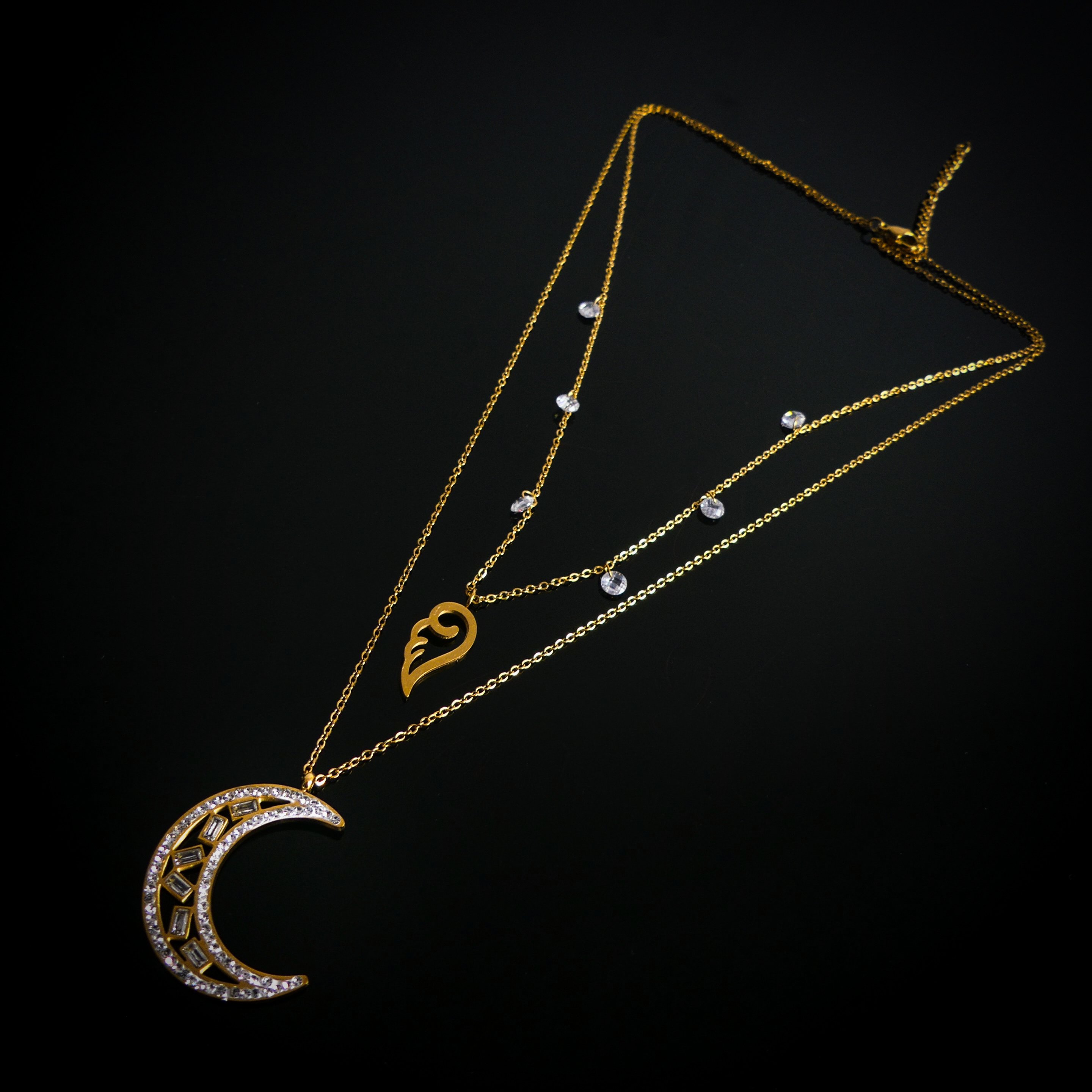 Collier double chaine N°68 - Image 2