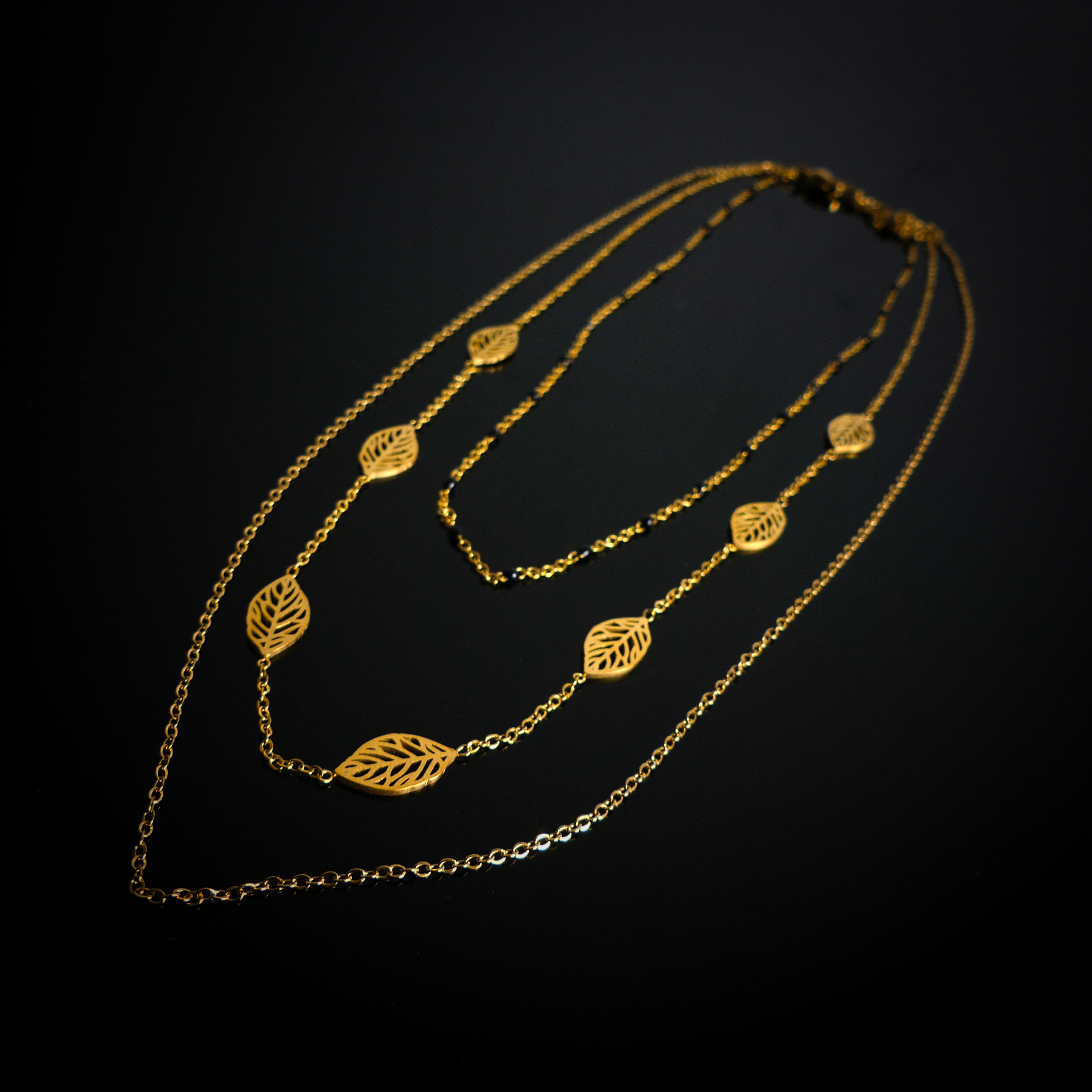 collier triple chaine N67 - Image 3
