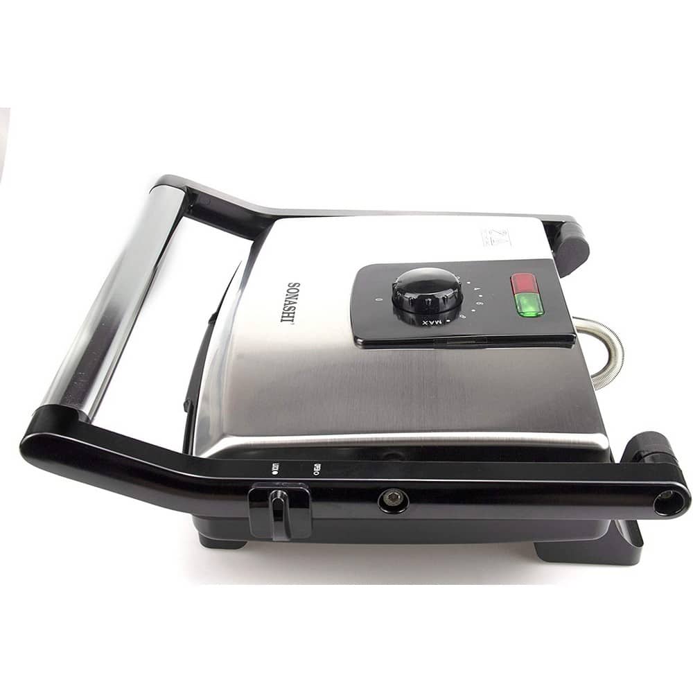 Machine à sandwichs et grillades en Inox 2000W Sonashi SGT-854 - Image 3