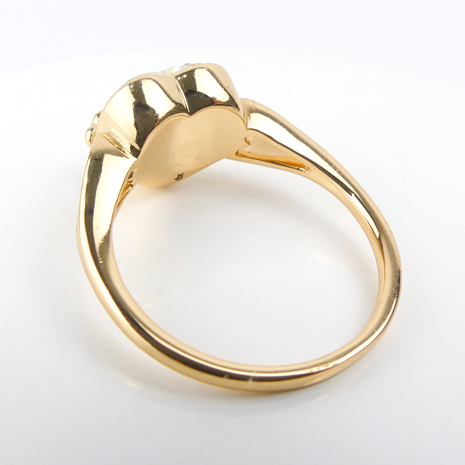 Bague Motif Coeur Jaune - Image 3
