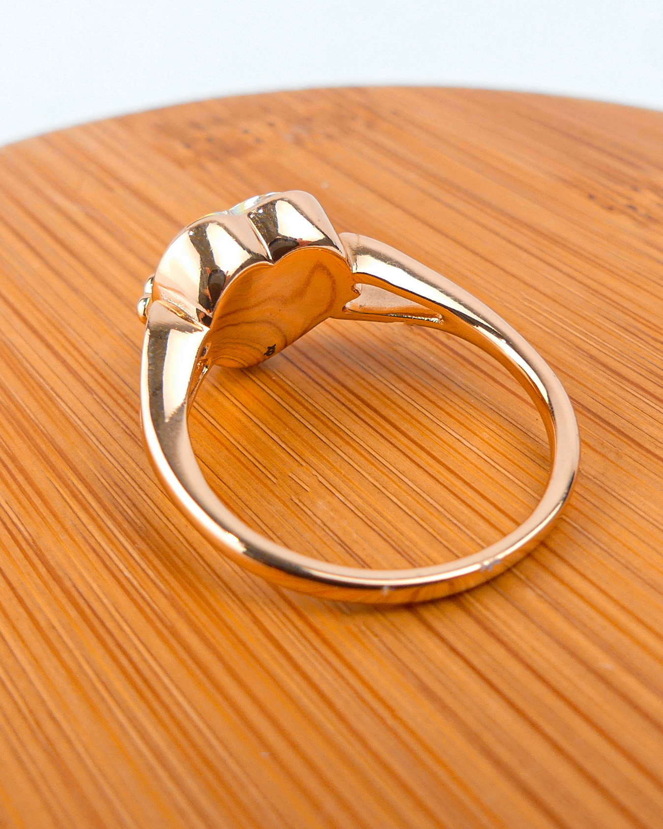 Bague Motif Coeur Jaune - Image 4