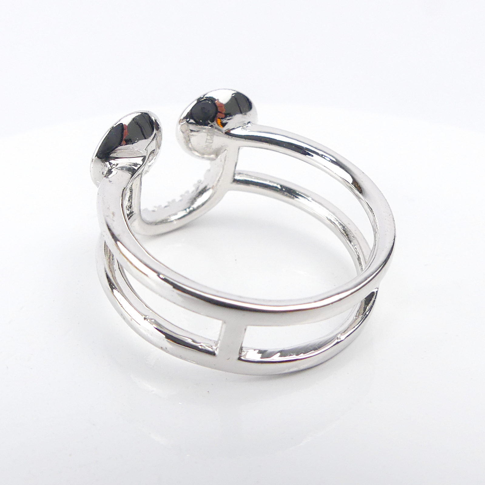 Bague Double Anneau Bleu/Rose - Image 3