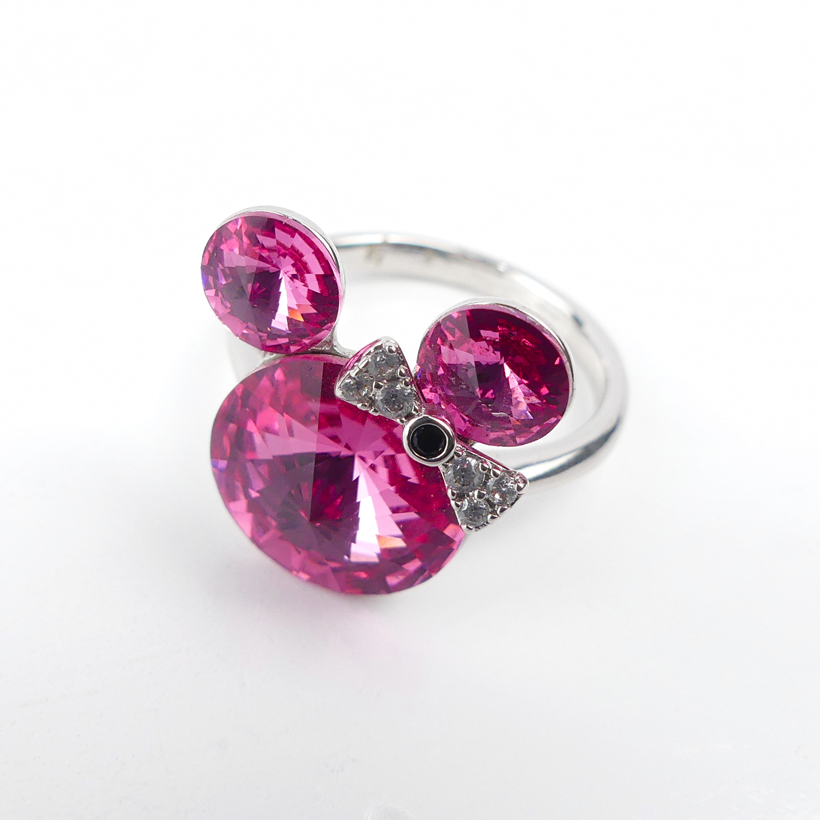 Bague Mickey Mousse Rose - Image 1