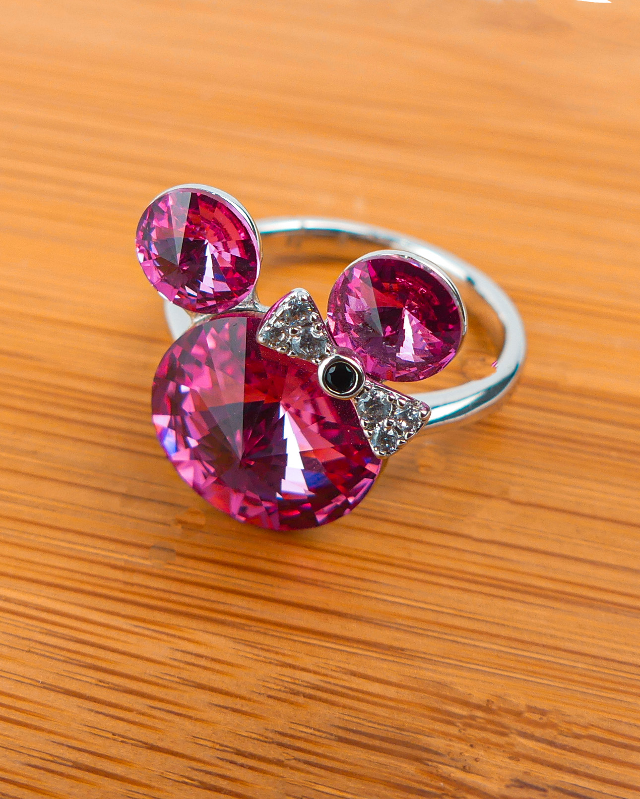 Bague Mickey Mousse Rose - Image 2