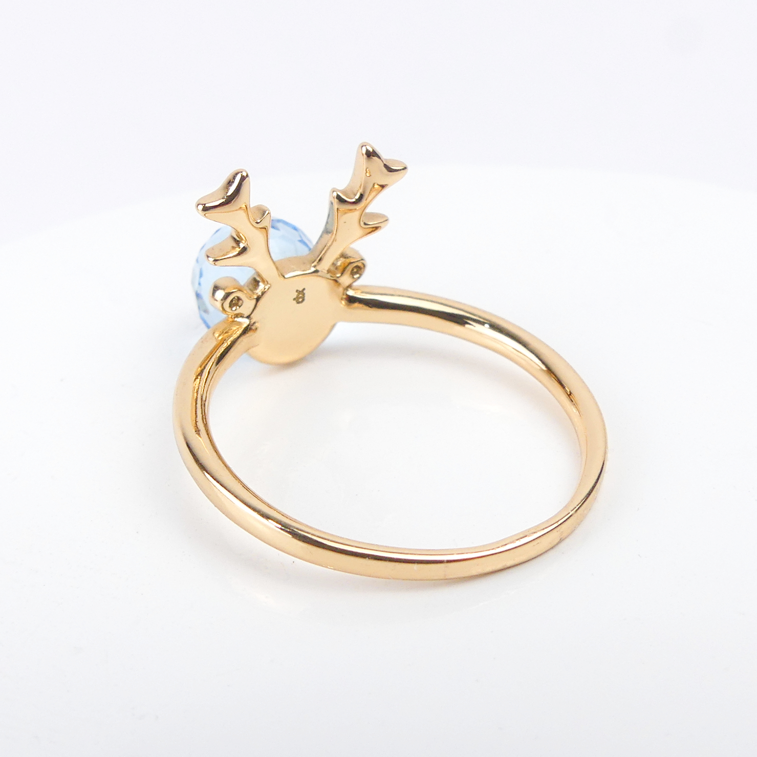 Bague Gazelle Boule Bleue - Image 3