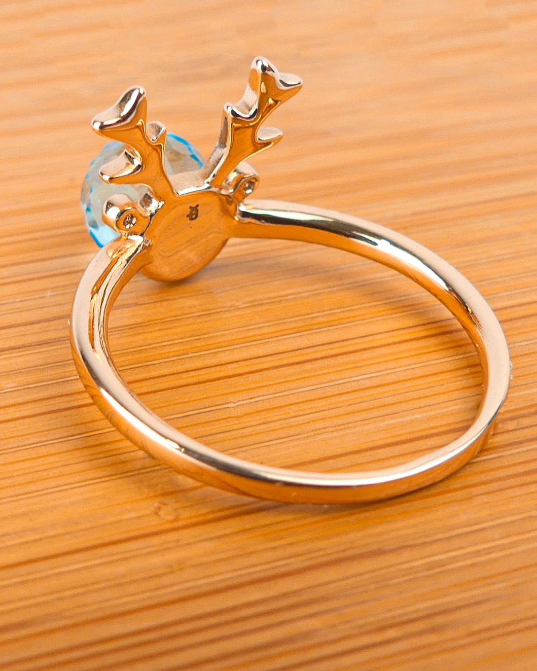 Bague Gazelle Boule Bleue - Image 4