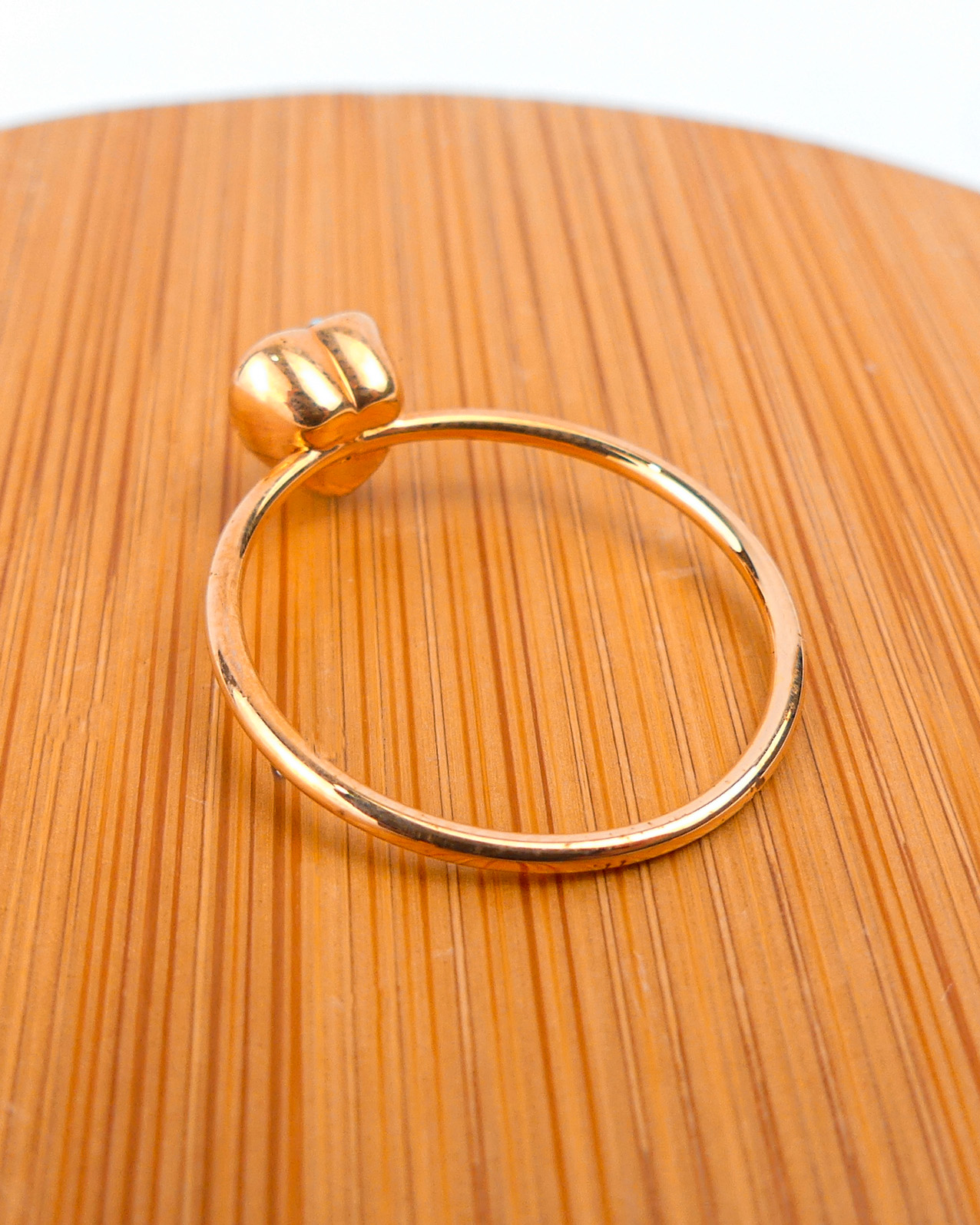 Bague Fine Coeur Blanc - Image 3