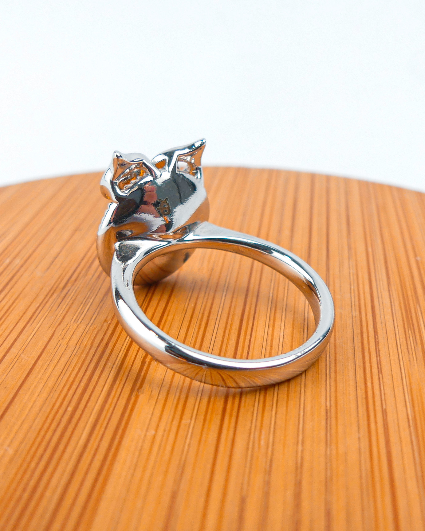 Bague Pierre Hibou Ronde Jaune - Image 3
