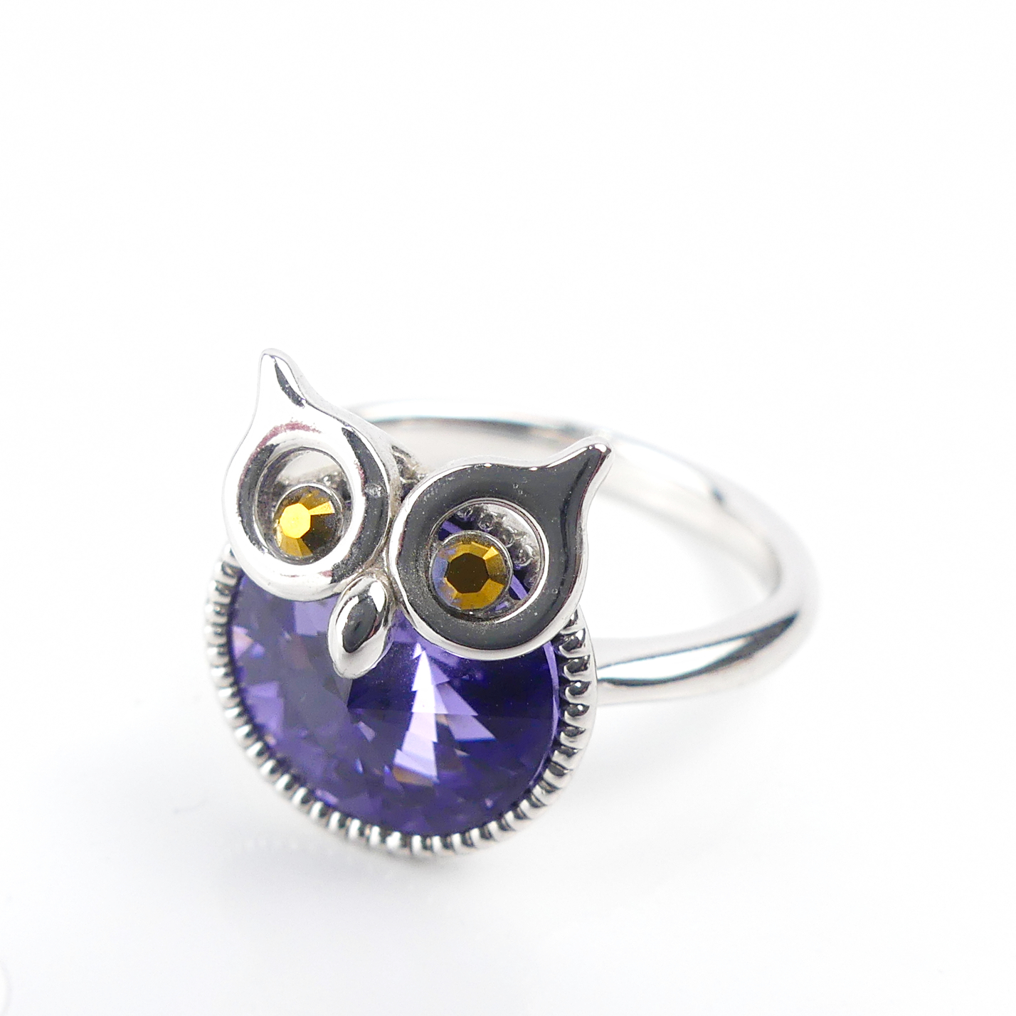 Bague Pierre Hibou Rende BLeu - Image 1
