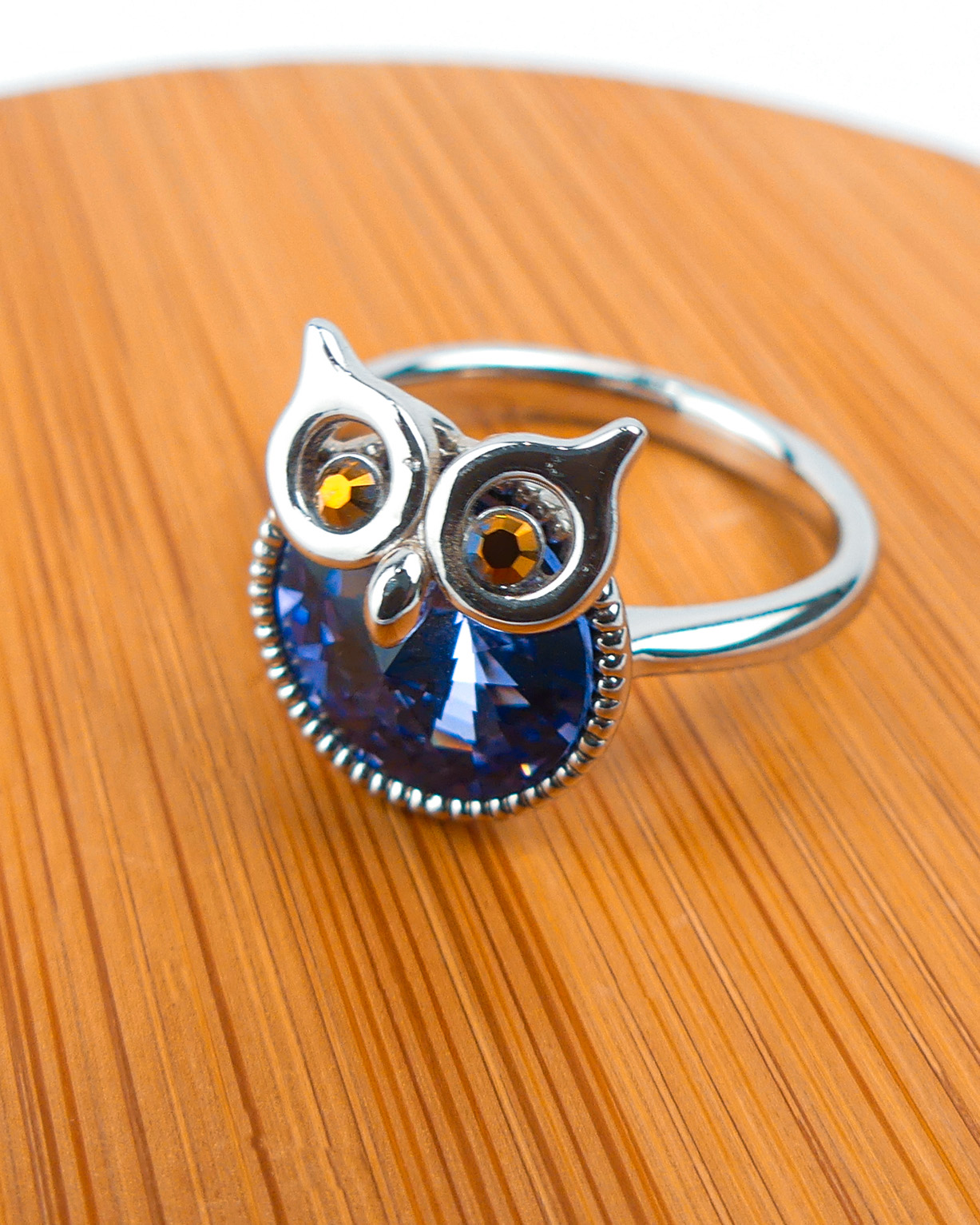 Bague Pierre Hibou Rende BLeu - Image 2