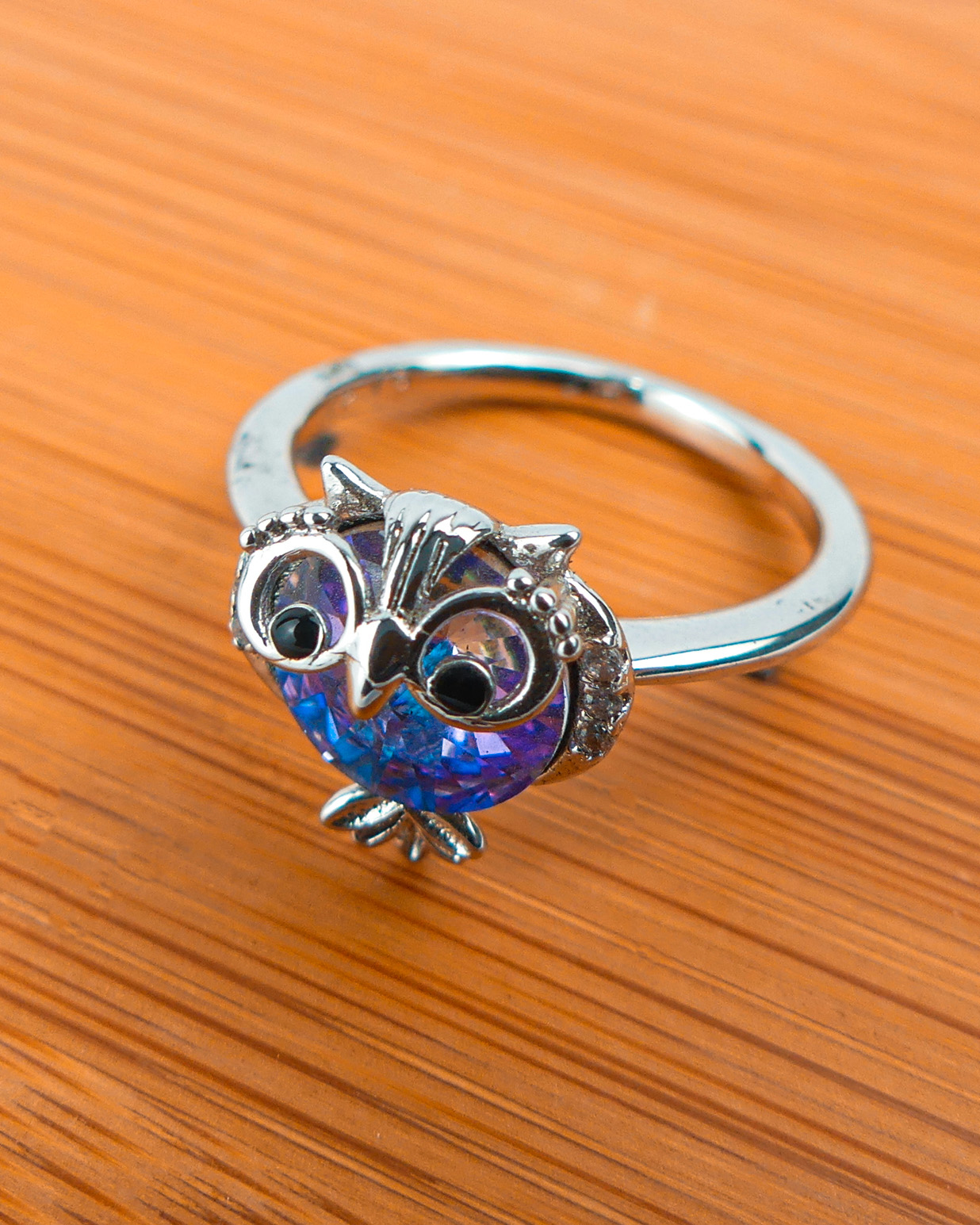 Bague Pierre Hibou Blue Reflé - Image 2