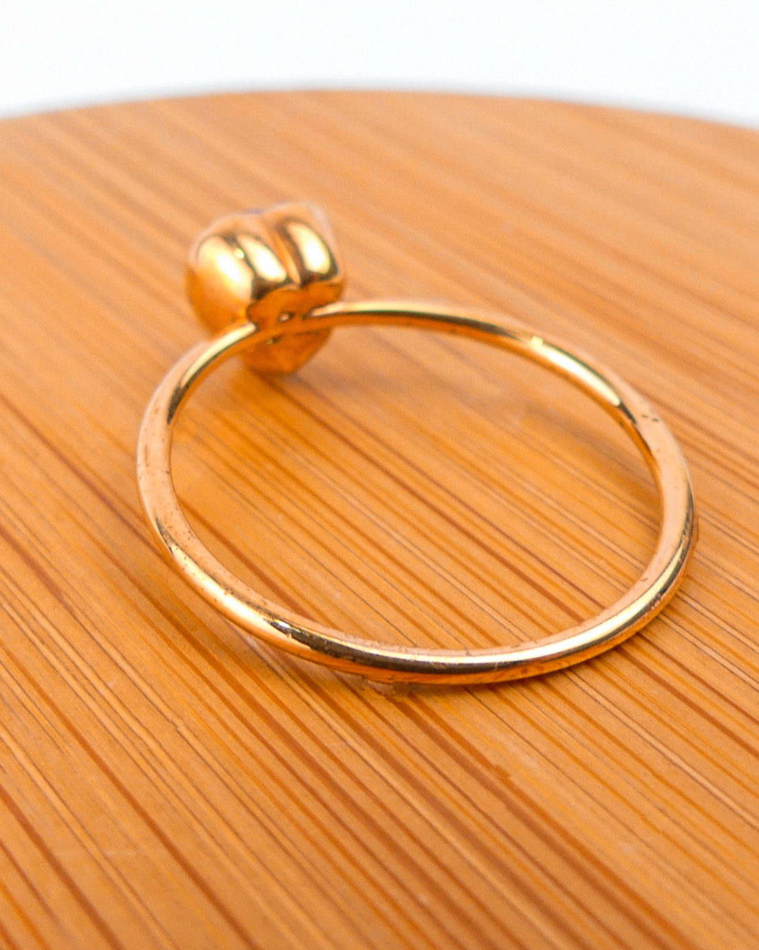 BAGUE FINE COEUR ROUGE - Image 3