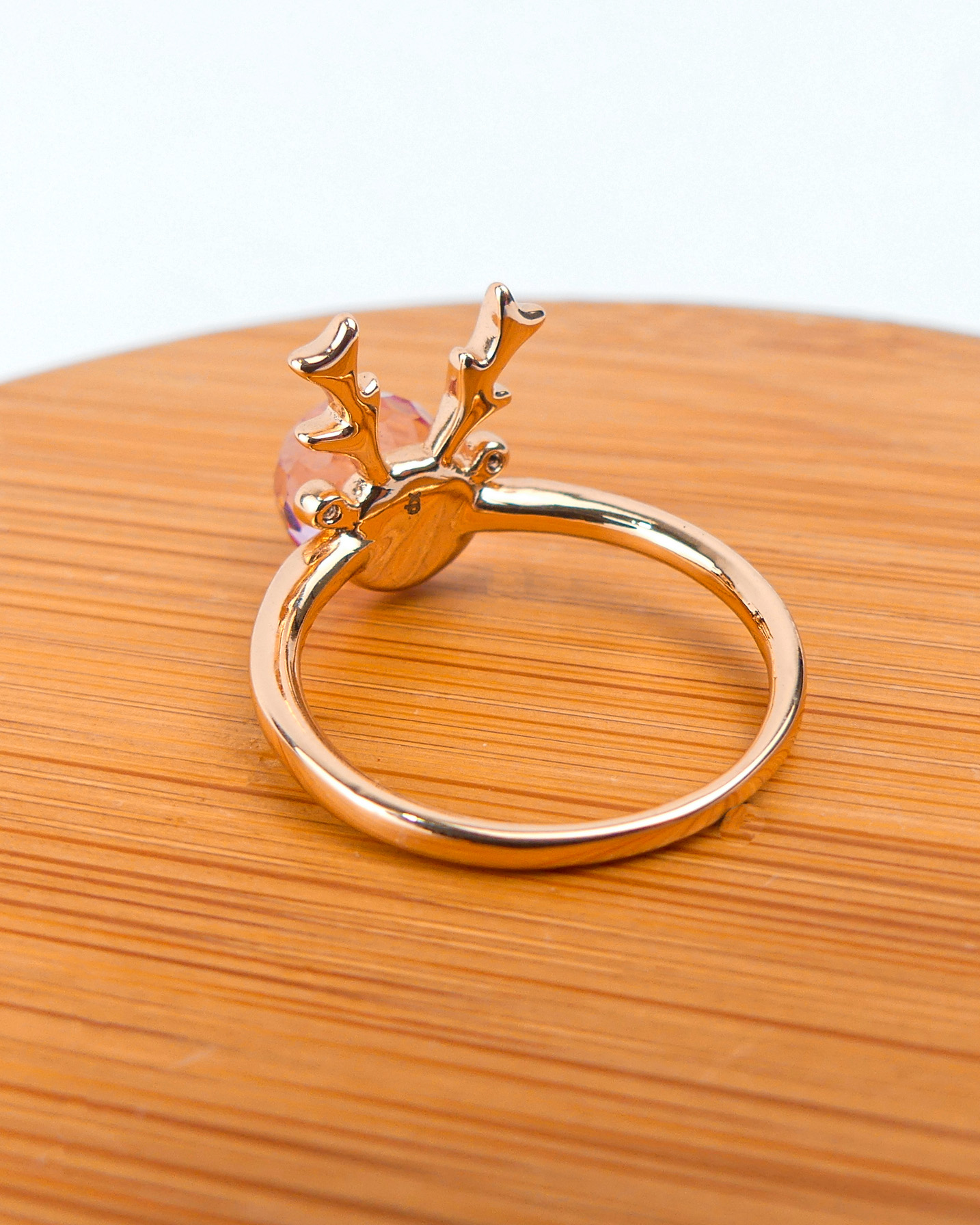 Bague Gazelle Boule Rose - Image 2