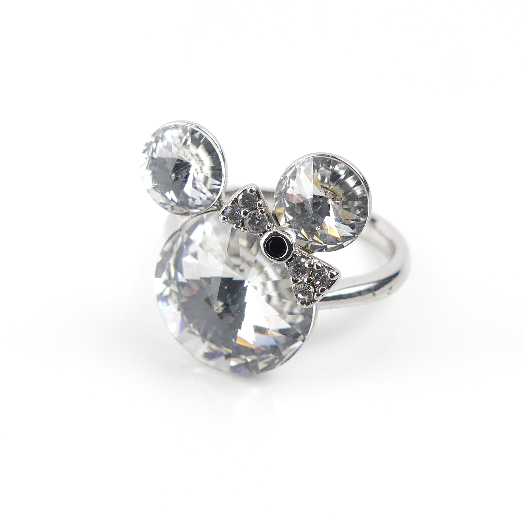 Bague Mickey Mousse Blanc - Image 1