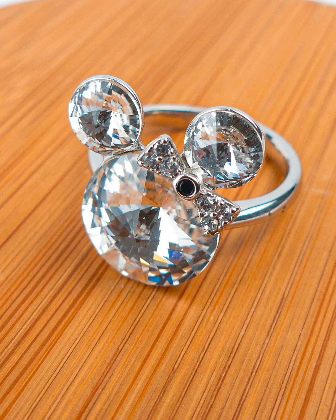 Bague Mickey Mousse Blanc - Image 2