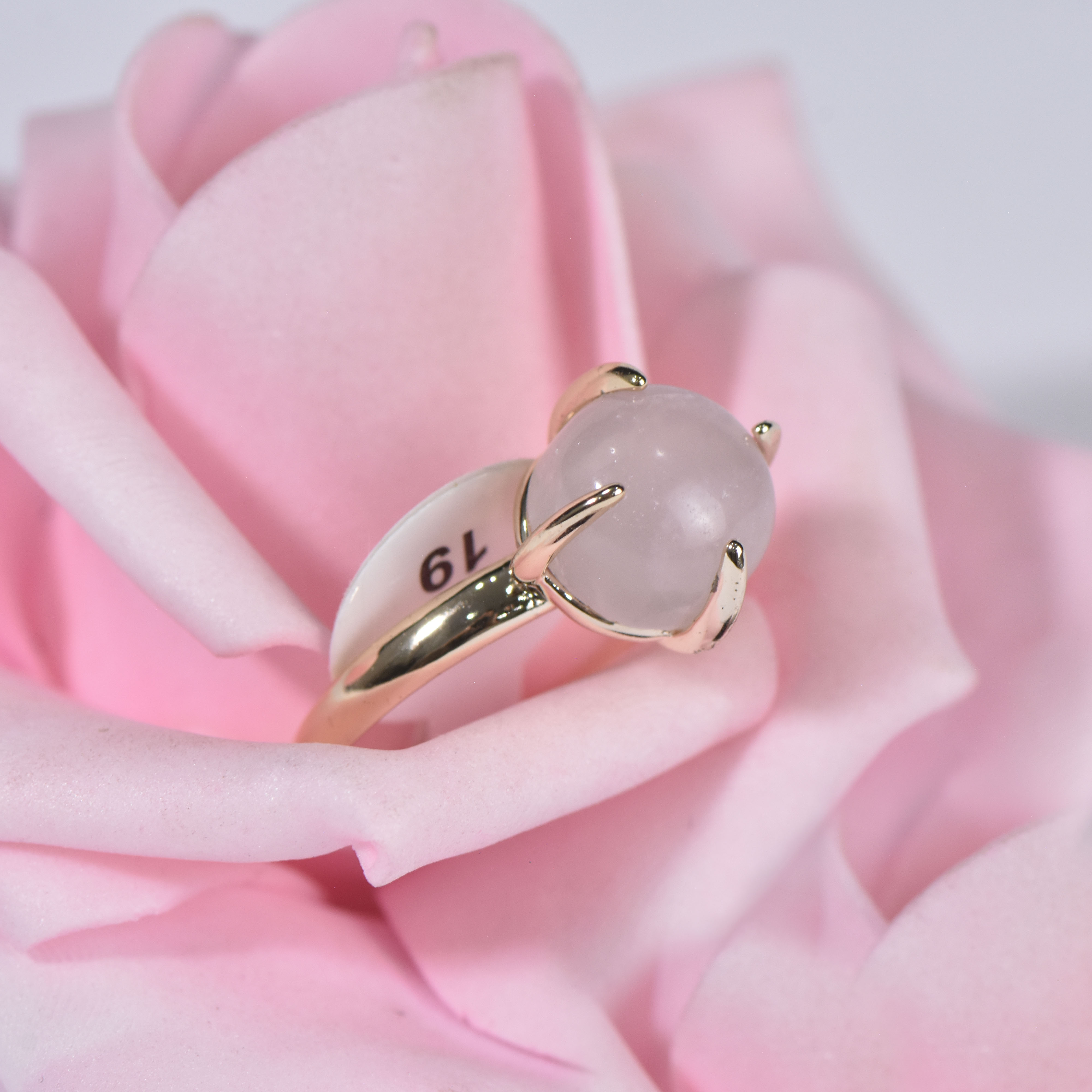 SWEET BRIER ROSE QUARTZ RING QUARTZ RING SIZE 19 - Image 6