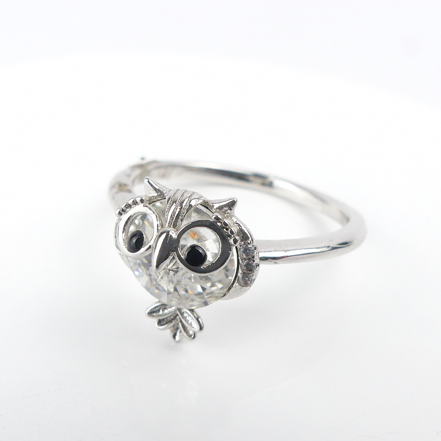 Bague Pierre Hibou Blanc - Image 1
